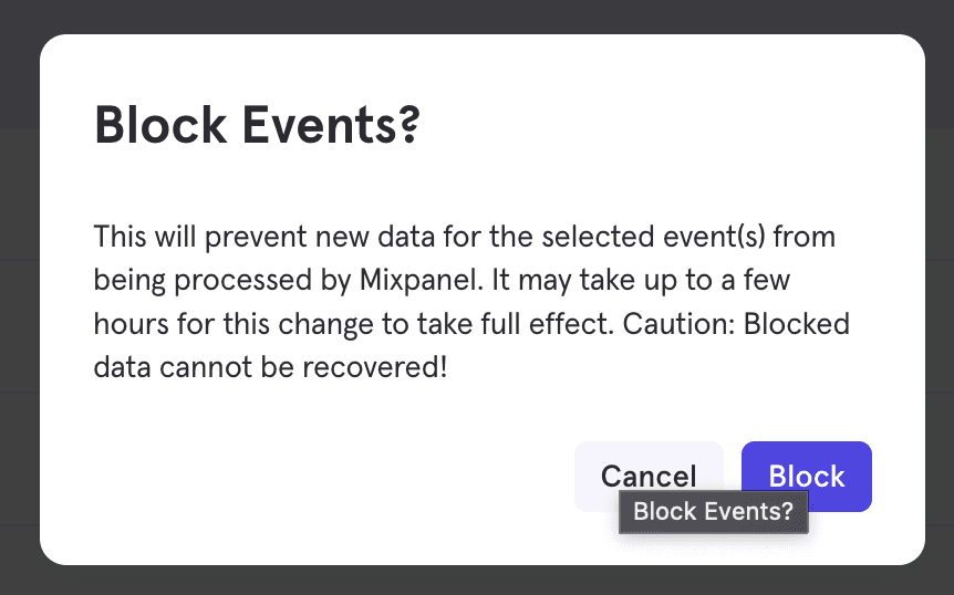 Lexicon Block Events Warning